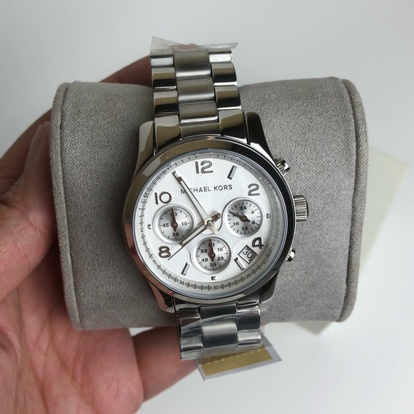 Michael Kors Silvertone Chronograph Watch main image 7